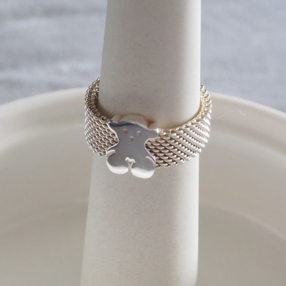 Bracelet Anillo Tous Mesh Plata Golden IP Steel Mesh Bracelet With